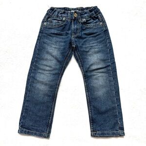 Stylish Blue Denim Toddler Jeans Adjustable Waist Size 2-3 Years